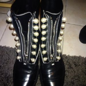Authentic Philip plein combat boots